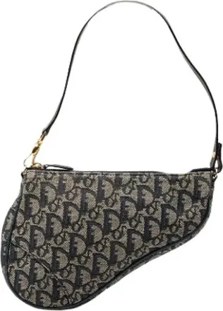 Dior Pre-owned Shoulder Bags, female, Blue, Size: ONE SIZE Pre-owned The Mini Saddle