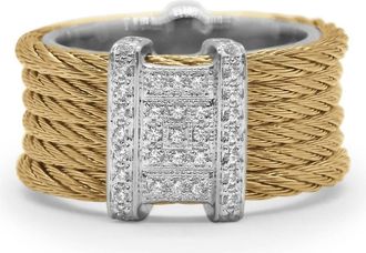 Alór 0.19 Cts Diva Ring In Yellow