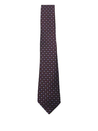 Canali patterned tie - Blue