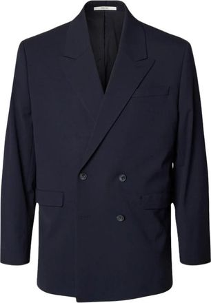 Selected Caps - Heren - Business blazers - Blauw - S - Kostuums
