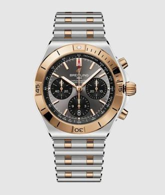 Breitling Chronomat Chronograph Automatic Chronometer Grey Dial Mens Watch UB0158101B1U1