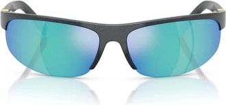Miu Miu Accessoires, unisex, Blauw, ONE Size, MU A02S Zonnebril