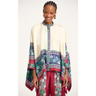La DoubleJ Foulard Shirt in Regalia Plac&eacute;e Red at Nordstrom, Size X-Large