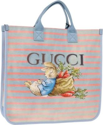 Gucci Pre-owned Tote Bags, female, Blue, Size: ONE SIZE Pre-owned Tote Bag