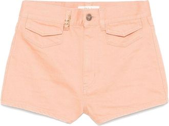 Chloé Denim Shorts - Womens - Cotton/Calf Leather