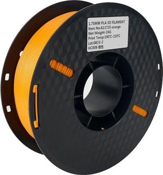 OEM Filamento Pla, 1,75 Mm De Di&aacute;metro, Compatible Con Impresoras Fdm, 3 Kg, Color Naranja