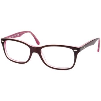 Ray-Ban Unisex Rx5228 Glasses In Brown/ Pink