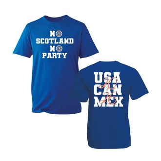 Generic No Scotland No Party Scotland 2026 T-Shirt, Sports Lover Gift, Football Lover Shirt, Unisex Adults and Kids Tee Top(Royal Blue, L)