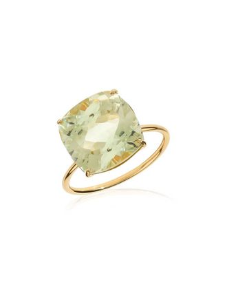 Tiramisu 14K 6.51 ct. tw. Green Amethyst Statement Ring