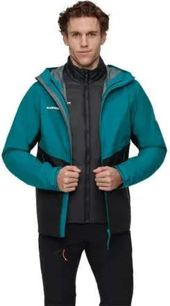 Mammut Alto Light 3-In-1 Hs Hooded Jacket - Mens in Deep Teal/black at Nordstrom, Size Xx-Large