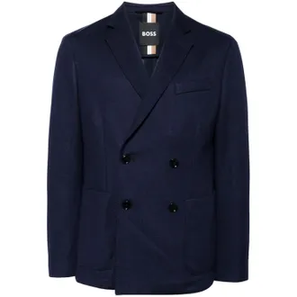 HUGO BOSS Heren Dubbelzijdig Blazer (Donkerblauw)