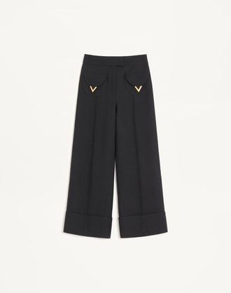 Valentino Crepe Couture Trousers Wo