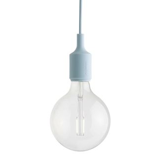 MUUTO Socket E27 LED-Pendelleuchte, hellblau