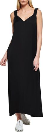 DKNY Dkny Ruched Strap Maxi Dress