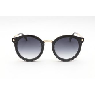 Escada Ladies Black Round Sunglasses SESA55F