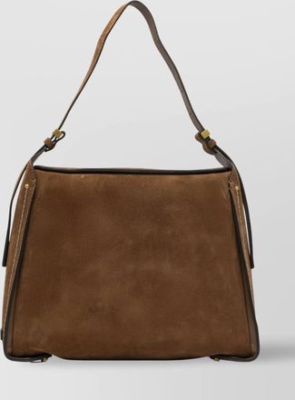Gianni Chiarini suede finish shoulder bags with adjustable strap