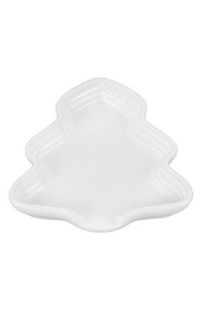 LE CREUSET No&euml;l Collection Holiday Tree Spoon Rest in White at Nordstrom