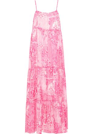 Izia Maxi jurk Dames roze wit