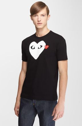 Comme Des Garçons X-Ray Heart Logo Graphic Tee in Black at Nordstrom, Size Medium