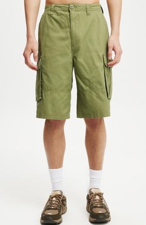 Cotton On Mens Baggy Cargo Short in Military Twill at Nordstrom, Size 32
