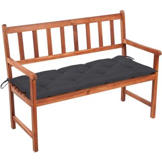 vidaXL Banco De Jard&iacute;n Con Coj&iacute;n Madera Maciza De Acacia 120 Cm Vidaxl