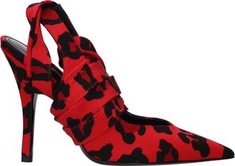The Attico Rode Stof Vetersandaal - Dames - Pumps - Rood - 36 EU - Schoenen