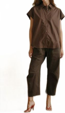 Secular Travis Barrel Pant In Chocolate
