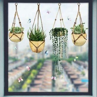 OEM Adhesivos Extra&iacute;bles Anticolisi&oacute;n Para Plantas Suculentas, Doble Cara, De Pvc, Dise&ntilde;o De Mariposa, Para Decoraci&oacute;n Del Hogar, Fiestas Y Tiendas