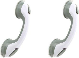 OEM Barra De Apoyo Para Ba&ntilde;o Con Ventosa, F&aacute;cil De Usar, Adecuada Para Personas Mayores, Ni&ntilde;os Y Mujeres Embarazadas, Fabricada En Pl&aacute;stico, Color Gris Cl