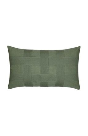 Elaine Smith Basketweave Hand Woven Indoor & Outdoor Accent Pillow in Fern at Nordstrom, Size 12X20