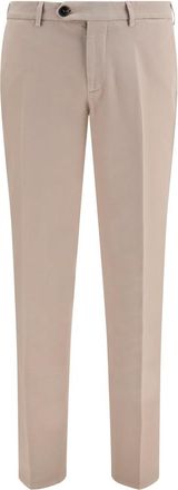 Brunello Cucinelli Beige Regular Solid Trousers