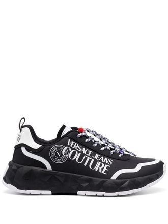 Versace Jeans Couture Atom low-top sneakers - men - Fabric/Fabric/Polyurethane/Rubber - 40 - Black