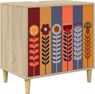vidaXL Mueble De Cuarto De Ba&ntilde;o Essen Sonoma 60 X 40 X 60 Cm Vidaxl