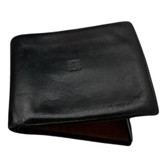 Loewe Pre-owned Madrid Card Holder Wallet - Heren - Pre-owned - Zwart - Maat: ONE Size Leer