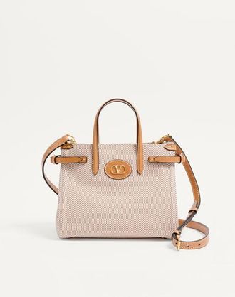 Valentino Garavani Valentino Garavani Antibes Small Canvas Shopping Bag Wo