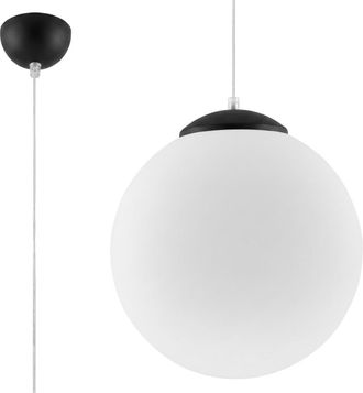 Sollux Lighting L&aacute;mpara colgantes negro acero/vidrio alt. 120 cm