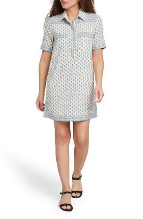 Faherty Rae Linen Blend Mini Shirtdress in White Lotus at Nordstrom Rack, Size Xx-Small