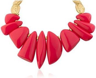 Jardin Mutishape Nugget Collar Necklace in Pink/Gold at Nordstrom Rack