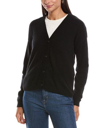 Minnie Rose V-Neck Cashmere Cardigan