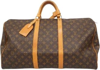 Louis Vuitton Vintage, unisex, Bruin, ONE Size, Pre-owned Weekendtas