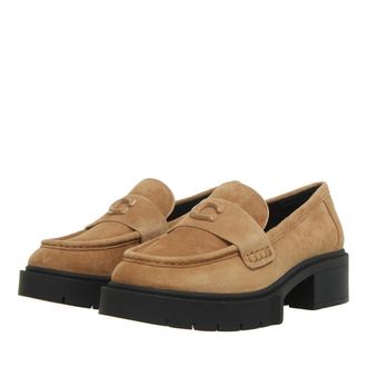 Coach Loafers - Leah Suede Loafer - brown - Loafers for ladies
