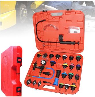 Trade Shop Trade Shop - Kit Tester Di Pressione Spurgo Prova Ricarica Radiatore Test Universale 27 Pezzi
