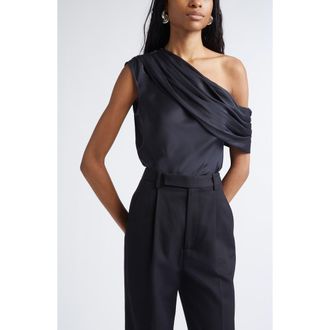 Ramy Brook Sol Asymmetric Sleeveless Top in Black at Nordstrom, Size Xx-Small