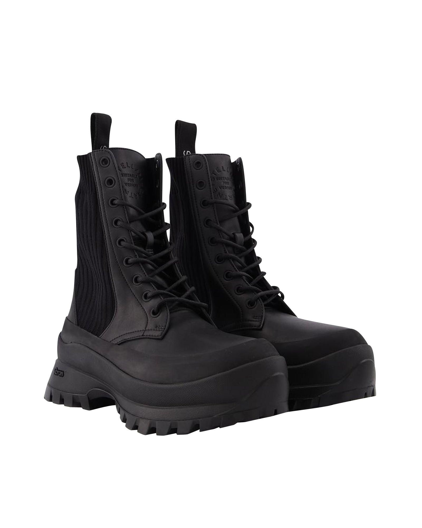 【関税込み】Stella McCartney ブラック Skyla ヒールブーツ Stella McCartney Skyla Platform Ankle Boots | Saks Fifth Avenue