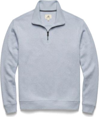 Surfside Supply Co. Bobby Cashmist Fleece Quarter Zip in Light Blue Heather at Nordstrom, Size X-Large
