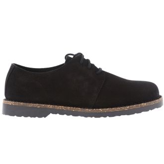 Birkenstock Uppsala Low Suede Leather Unisex Lace Up Shoes - Black - Size:UK 4.5