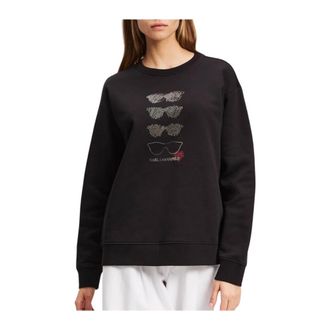 Karl Lagerfeld Zonnebrillen RS Sweatshirt - Dames - Sweatshirts - Zwart - XS - Hoodies & sweatvesten