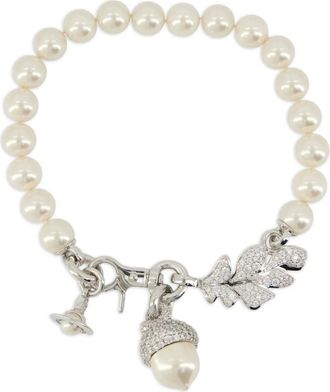 Vivienne Westwood Halsketting met parels - Wit