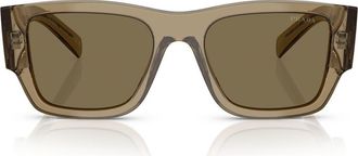 Prada 54mm Square Sunglasses in Bark /Light Brown at Nordstrom