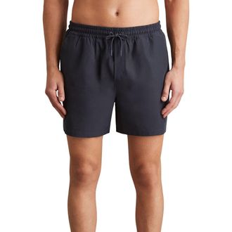 Reiss Cliff Water Resistant Swim Trunks in Navy at Nordstrom, Size Xx-Large